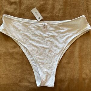 NWT White Bikini Bottoms